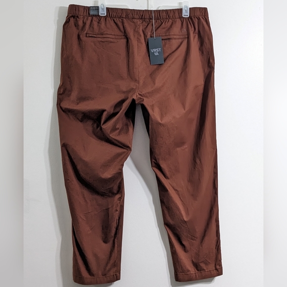 VRST Men's Relaxed Athletic Fit Pull On Easy Pants, Size XXL, Earth Brown, NWT - Picture 2 of 9